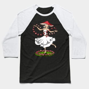 Hippie Magic Mushroom Baseball T-Shirt